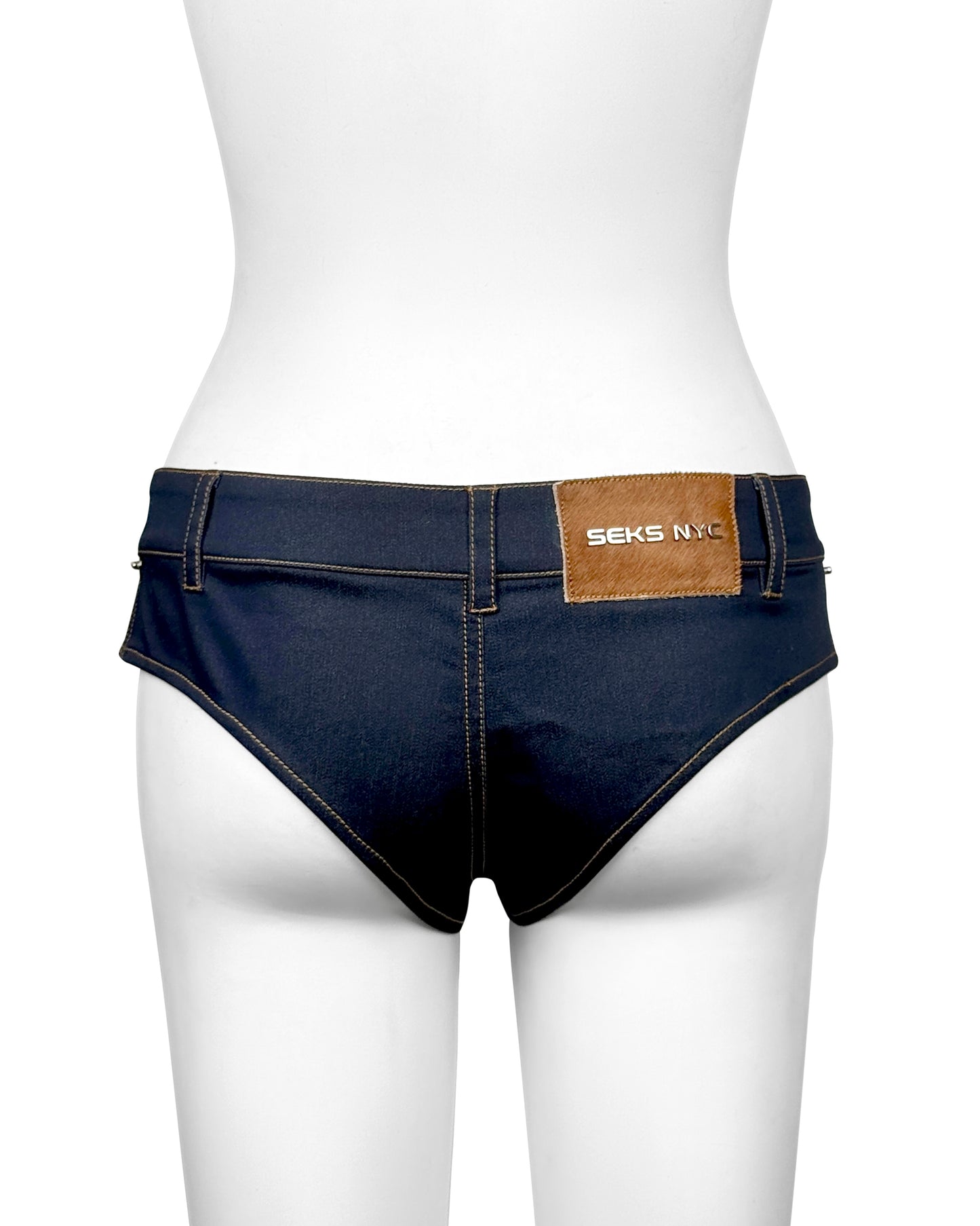 The SEKS Denim Mini Short