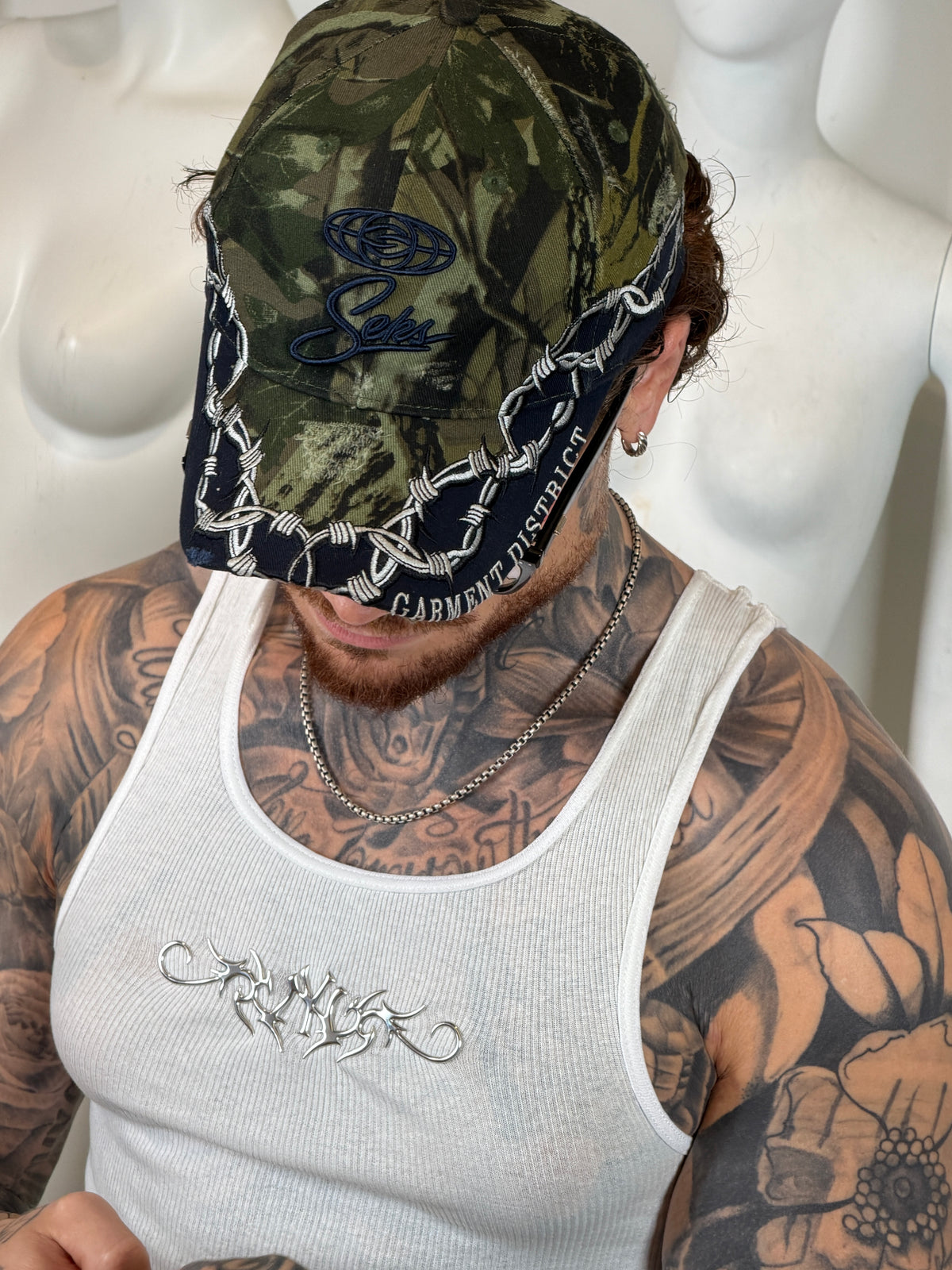 Camo Barbed Wire Hat