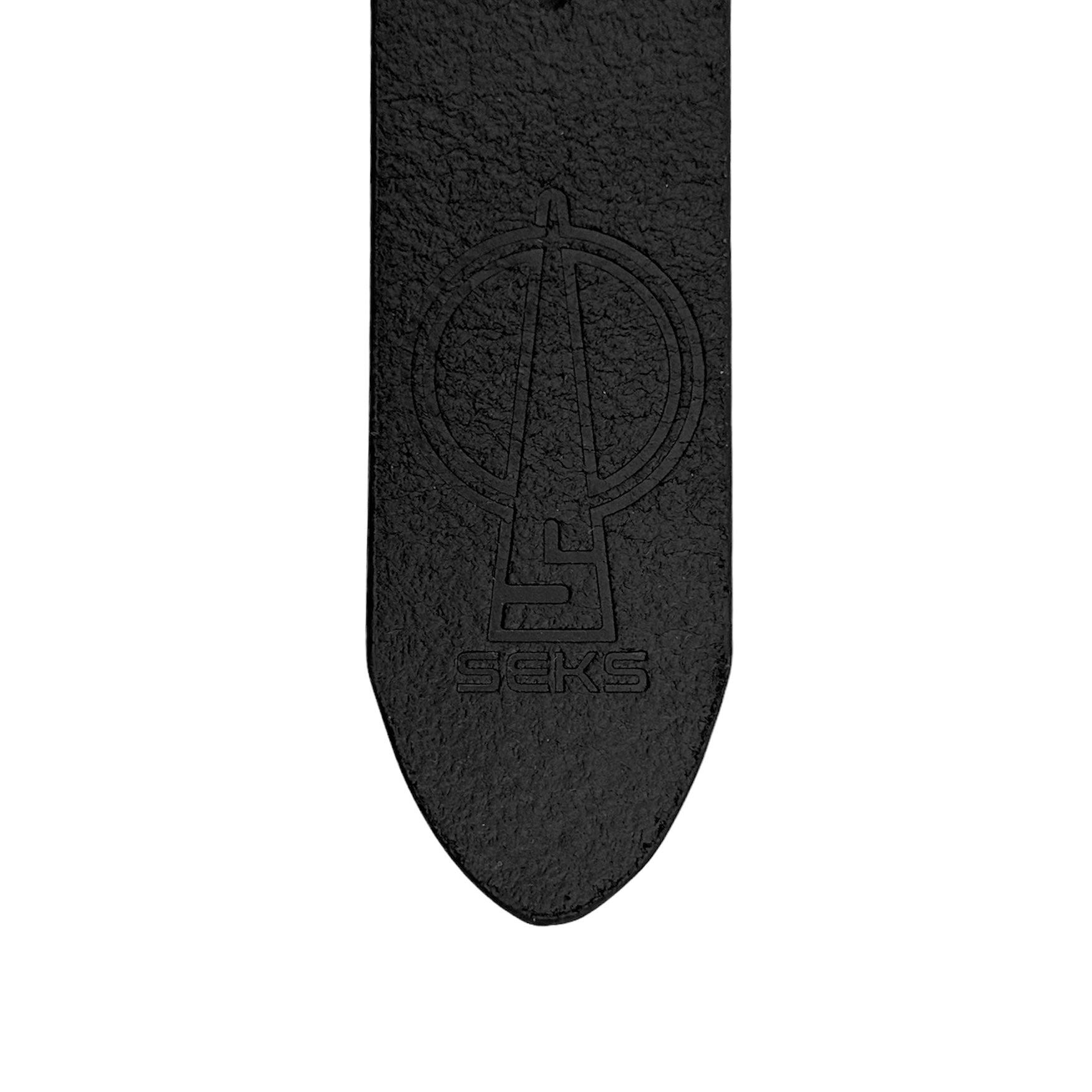 Crystal SEKS Logo Leather Belt Stamped Inner Leather Belt Strap