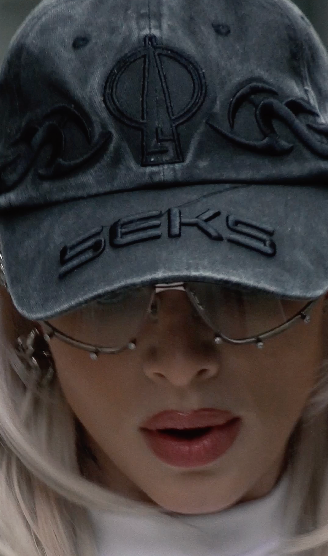 Julia Fox in SEKS Washed Hat Down The Drain