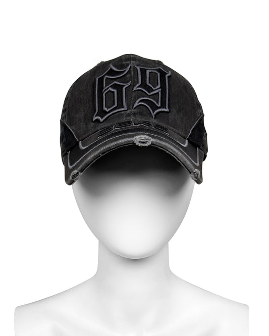 SEKS HAT 69 EMBROIDERED BLACK