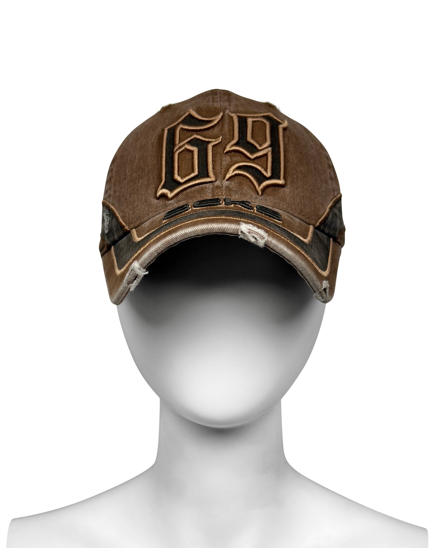 SEKS HAT 69 EMBROIDERED BROWN