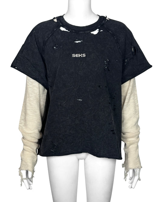 SEKS Summer 25 Hybrid Knit Sleeve Shirt Front