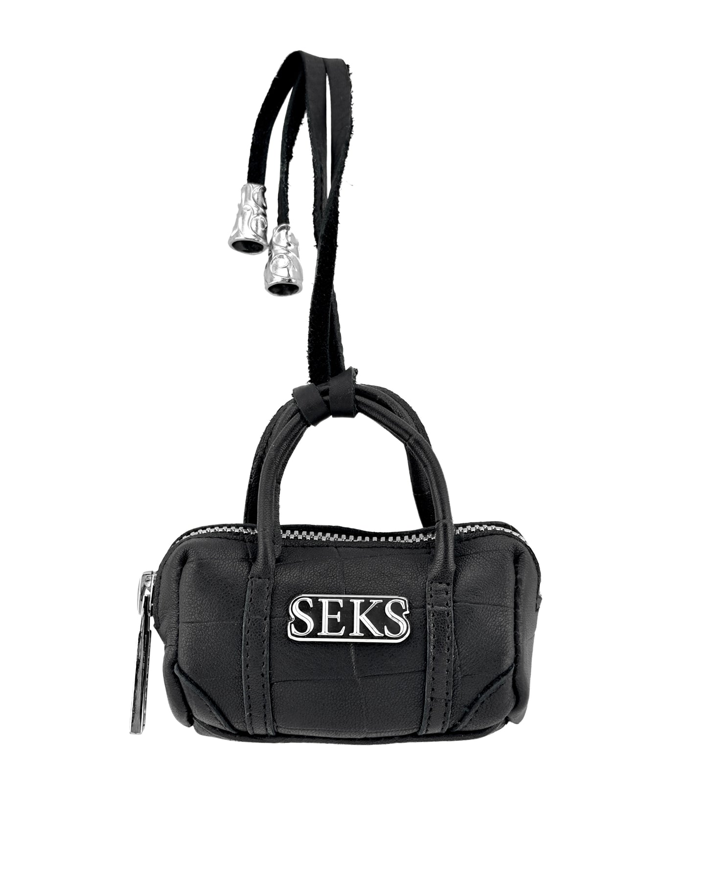 Mini Leather Duffel Bag