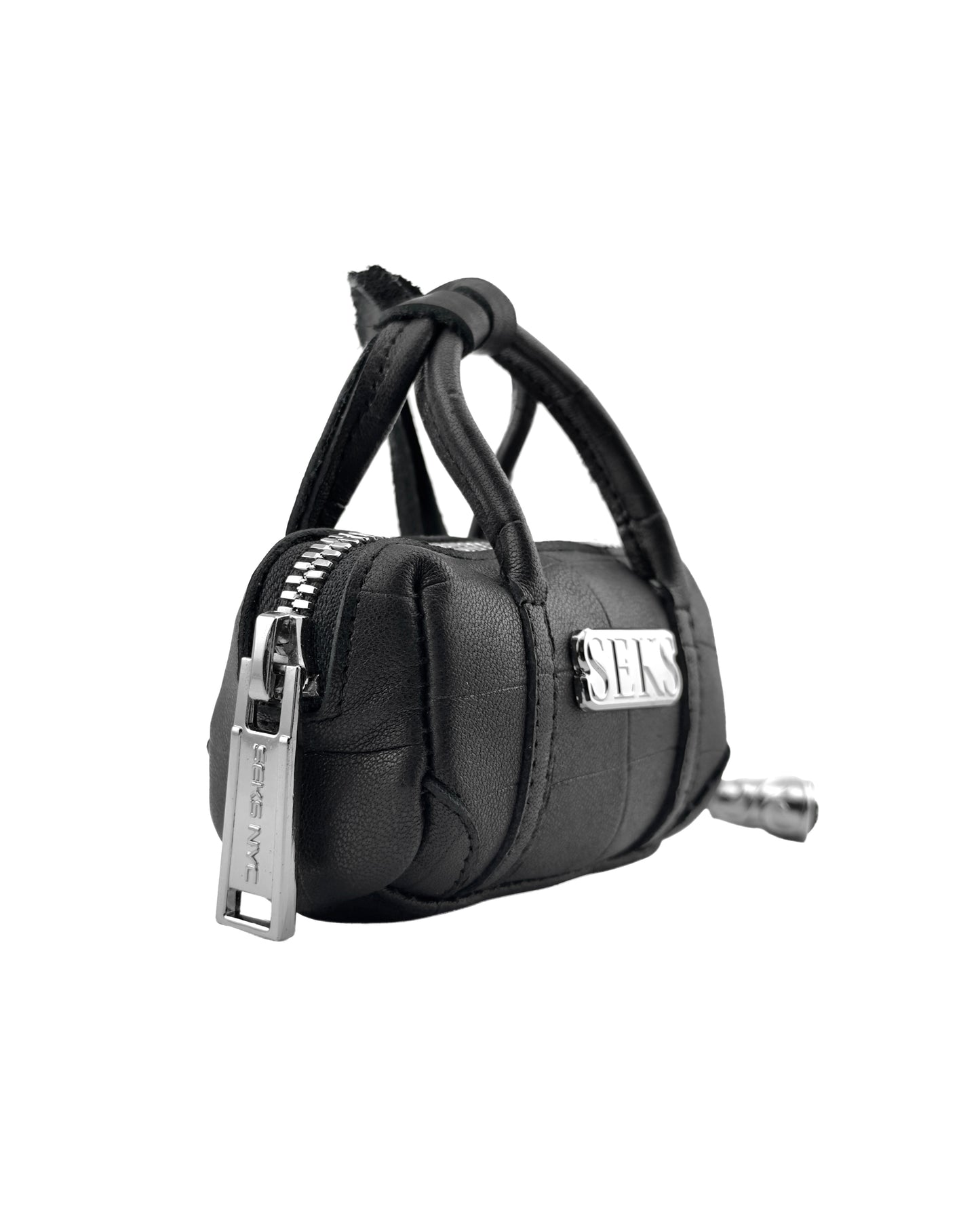 Mini Leather Duffel Bag